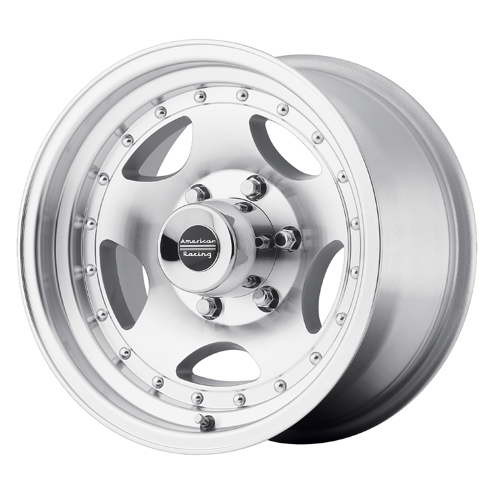 American Racing 16X8 AR23 5X139.7 MACHINED W/ CLEAR COAT +0