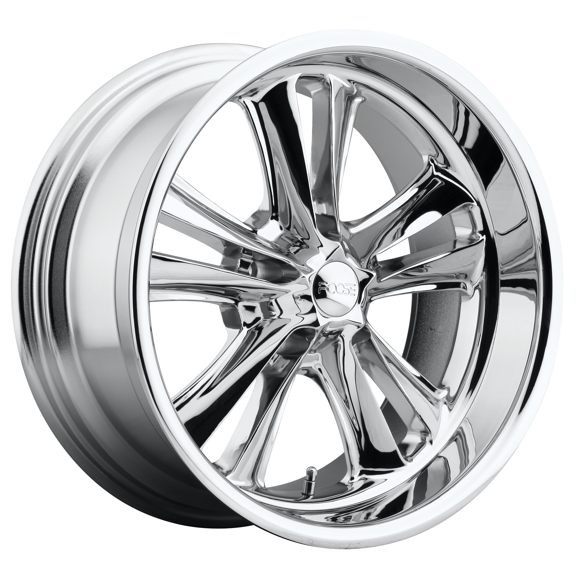 Foose 1PC 18X8 KNUCKLE 5X120.65 CHROME PLATED +1