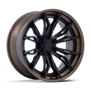 Fuel 1PC 20X9 MUTINY 6X139.7 MATTE BLACK W/ GLOSS BRONZE LIP +20
