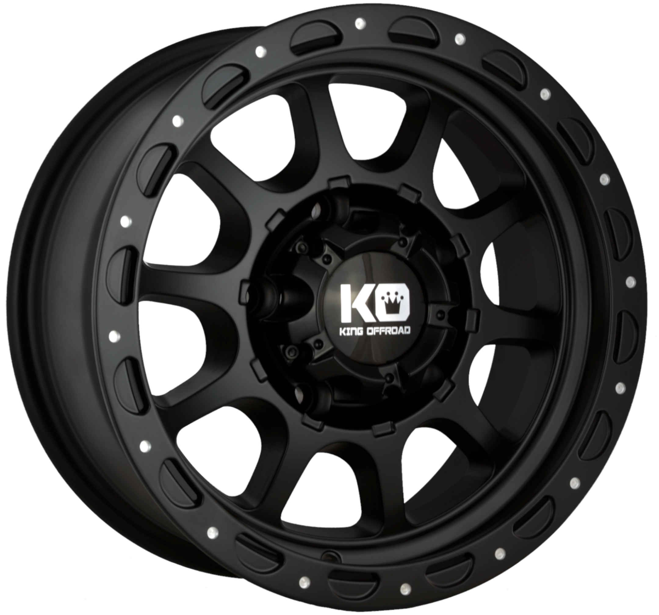King 15x7 RAZOR 5x139.7 BLACK SATIN +0