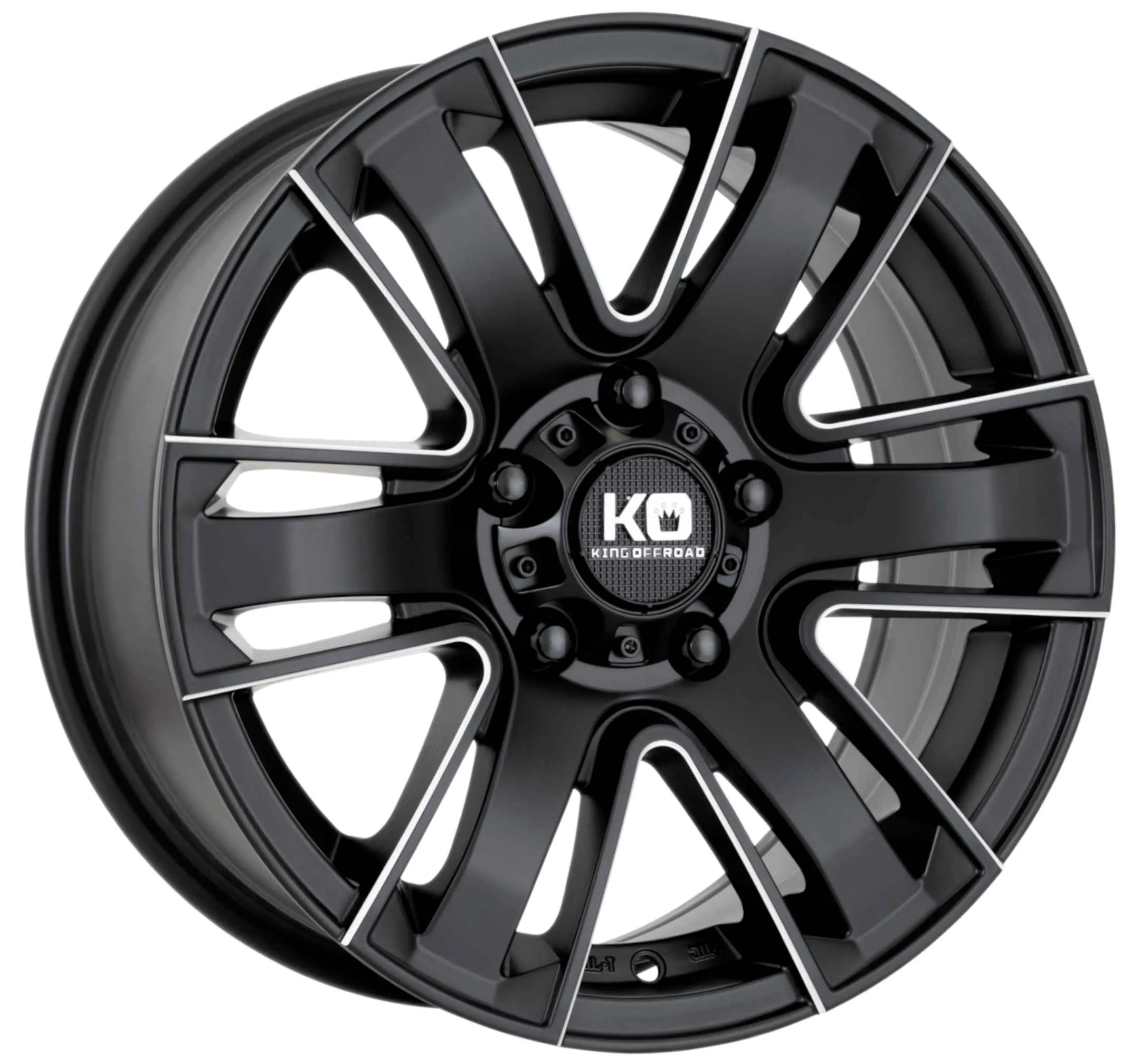 King 16x7 ROK 6x139.7 PIPED SATIN BLACK +35