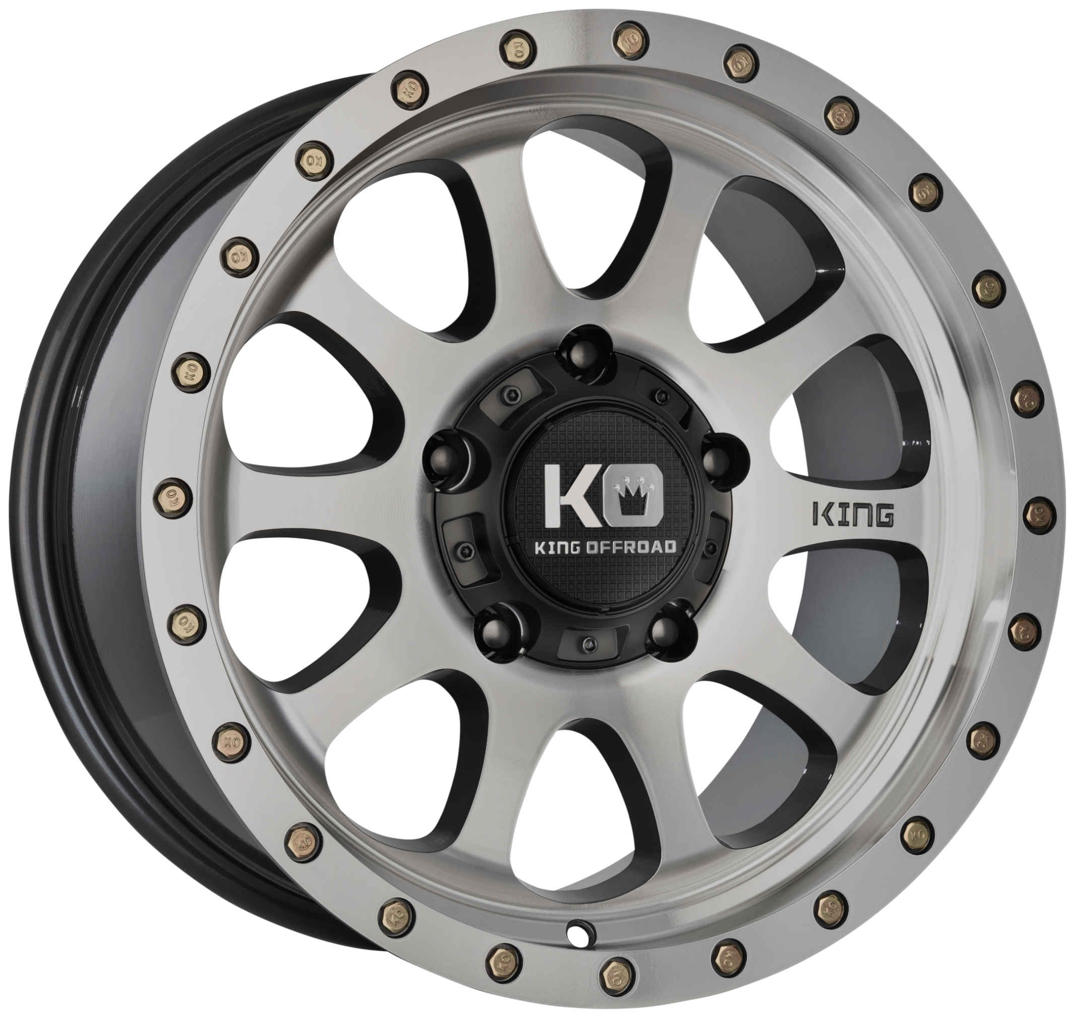 King 16x8 HURRICANE 2 5x150 MACHINED FACE LIGHT GUNMETAL -5