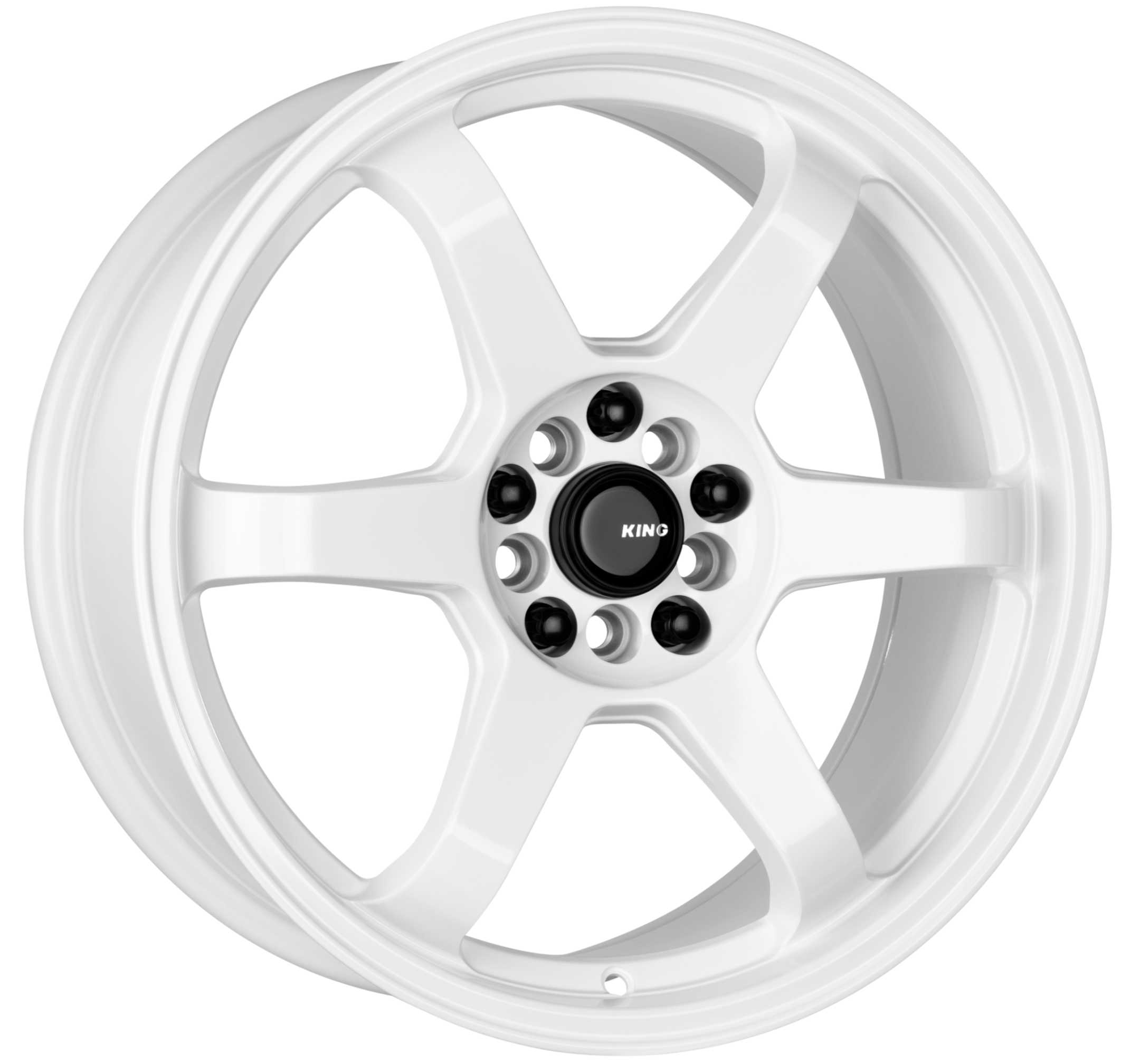 King 17x7.5 SHIFT 5x100 & 5x114.3 GLOSS WHITE +40