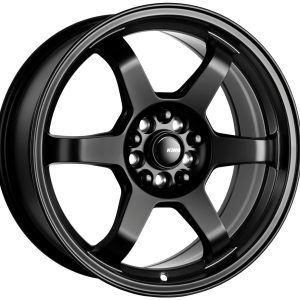 King 17x7.5 SHIFT 5x100 & 5x114.3 SATIN BLACK +40