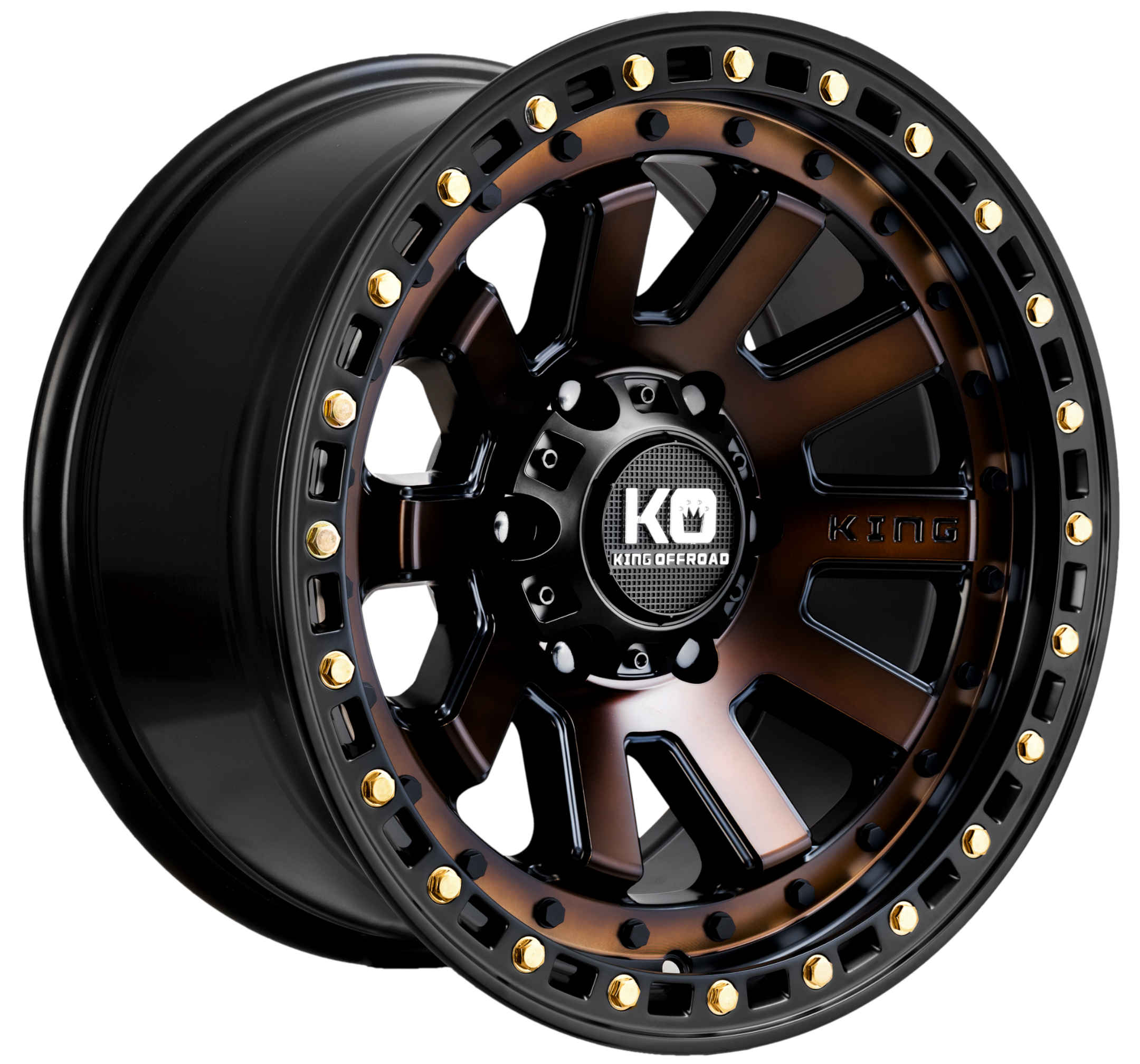 King 17x9 SNATCH 5x150 BRONZE FACE SATIN BLACK LIP +40