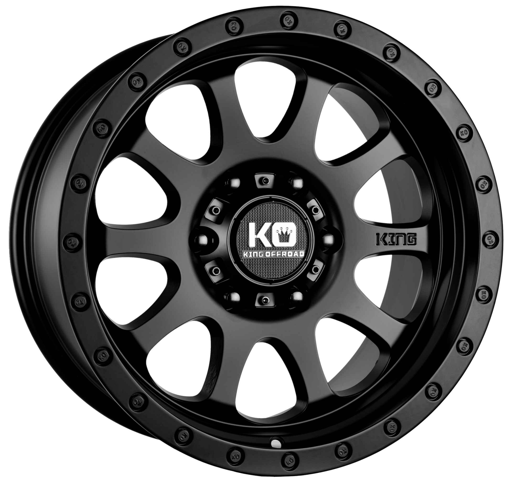 King 17x9 HURRICANE 2 6x114.3 SATIN BLACK +30