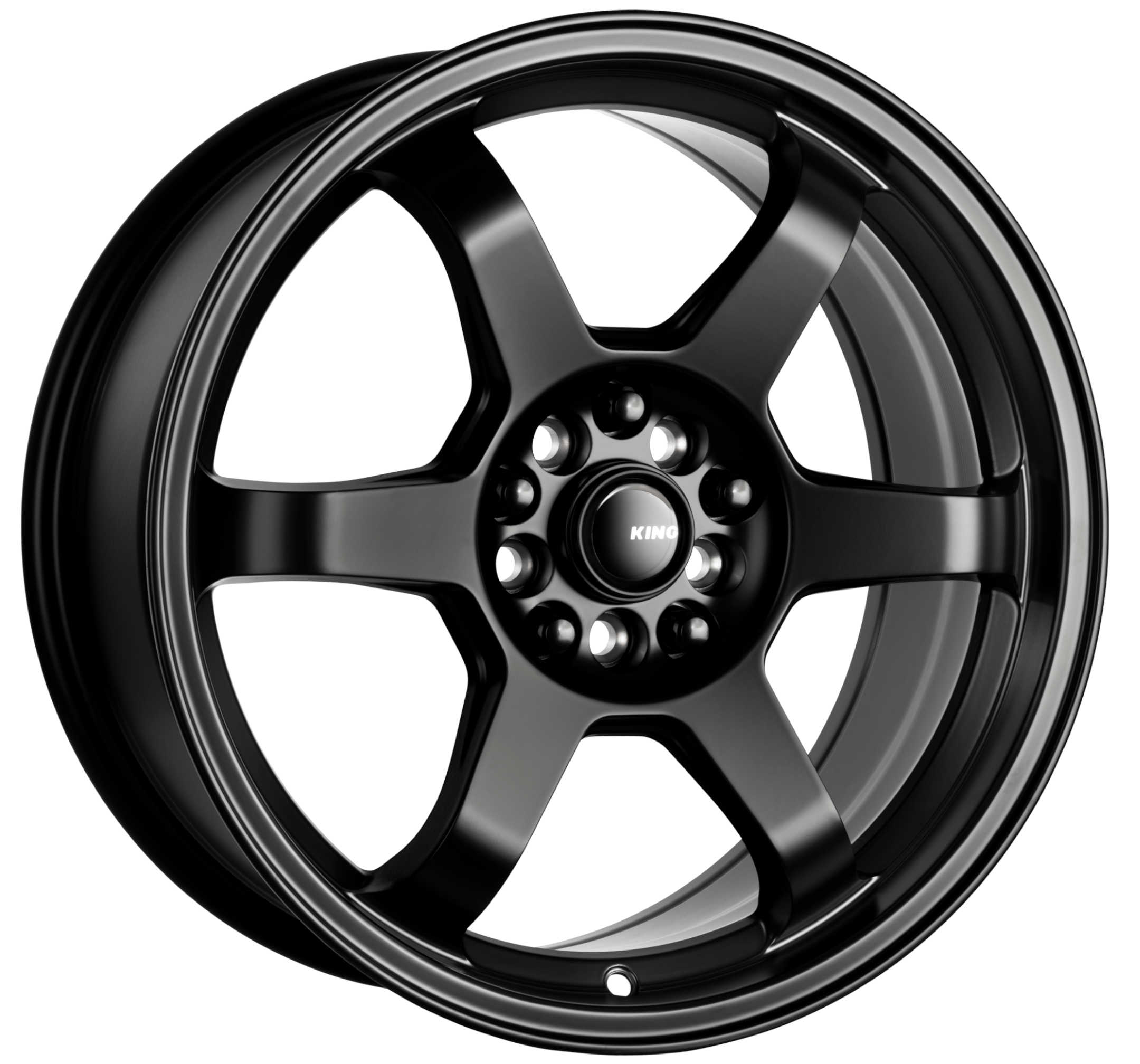 King 18x8 SHIFT 5x100 & 5x114.3 SATIN BLACK +40