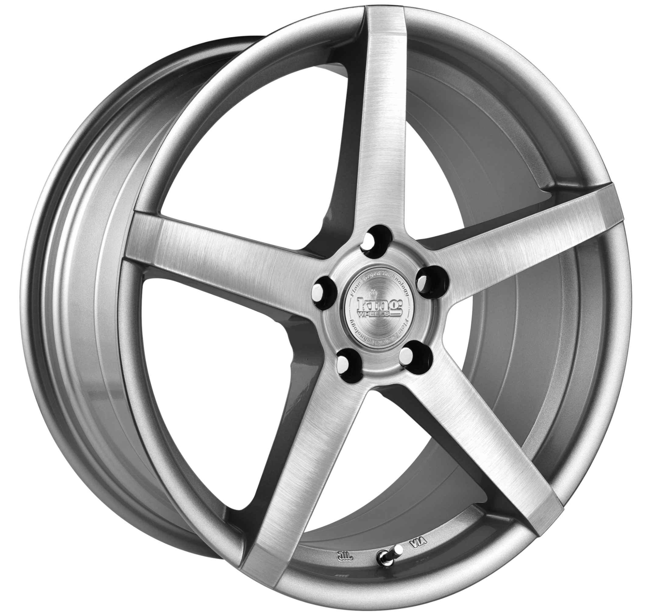 King 18x8.0 HOSTILE 5x120 SILVER BRUSHED +40