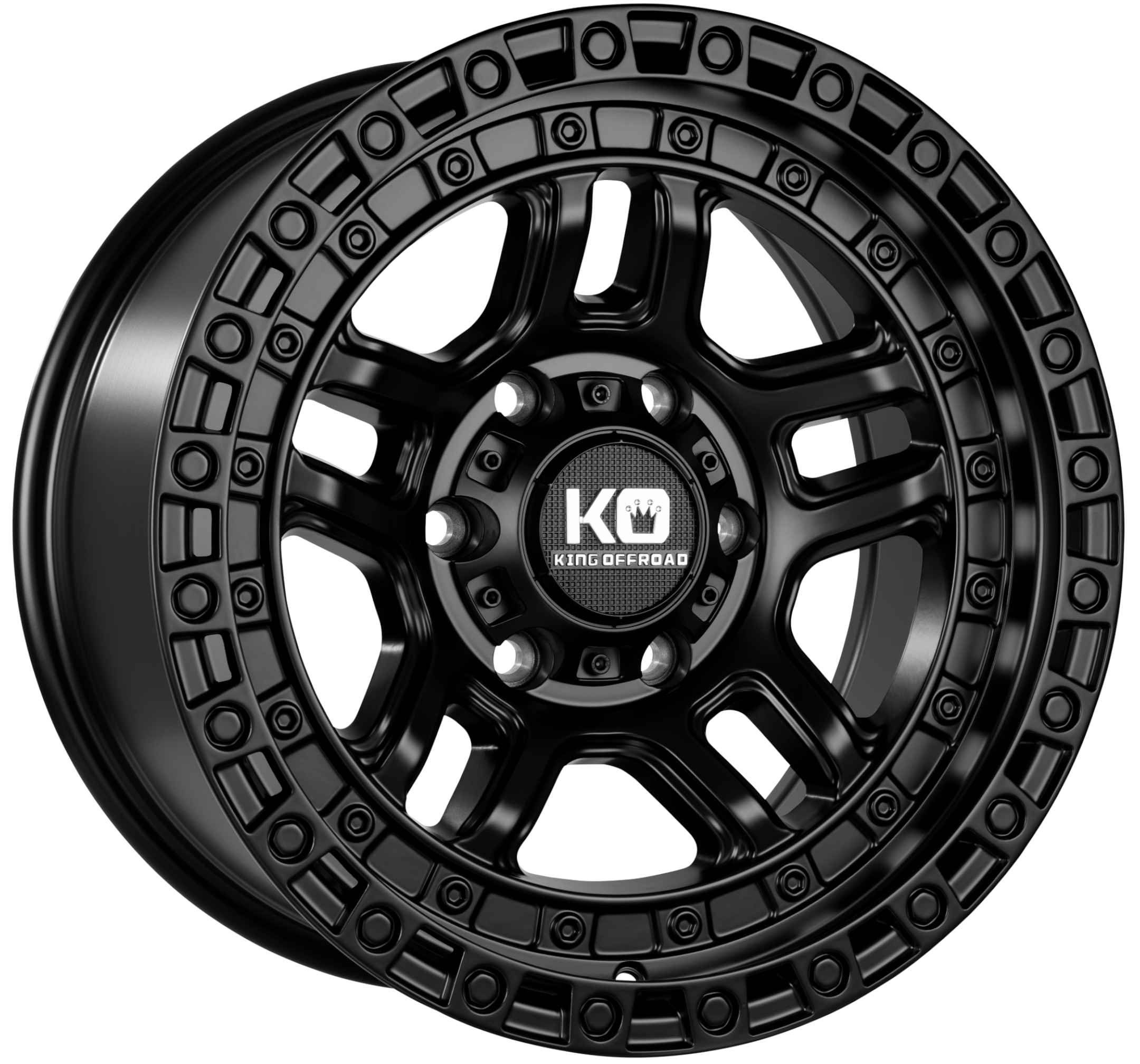King 18x9 BARRETT 6x139.7 SATIN BLACK +12