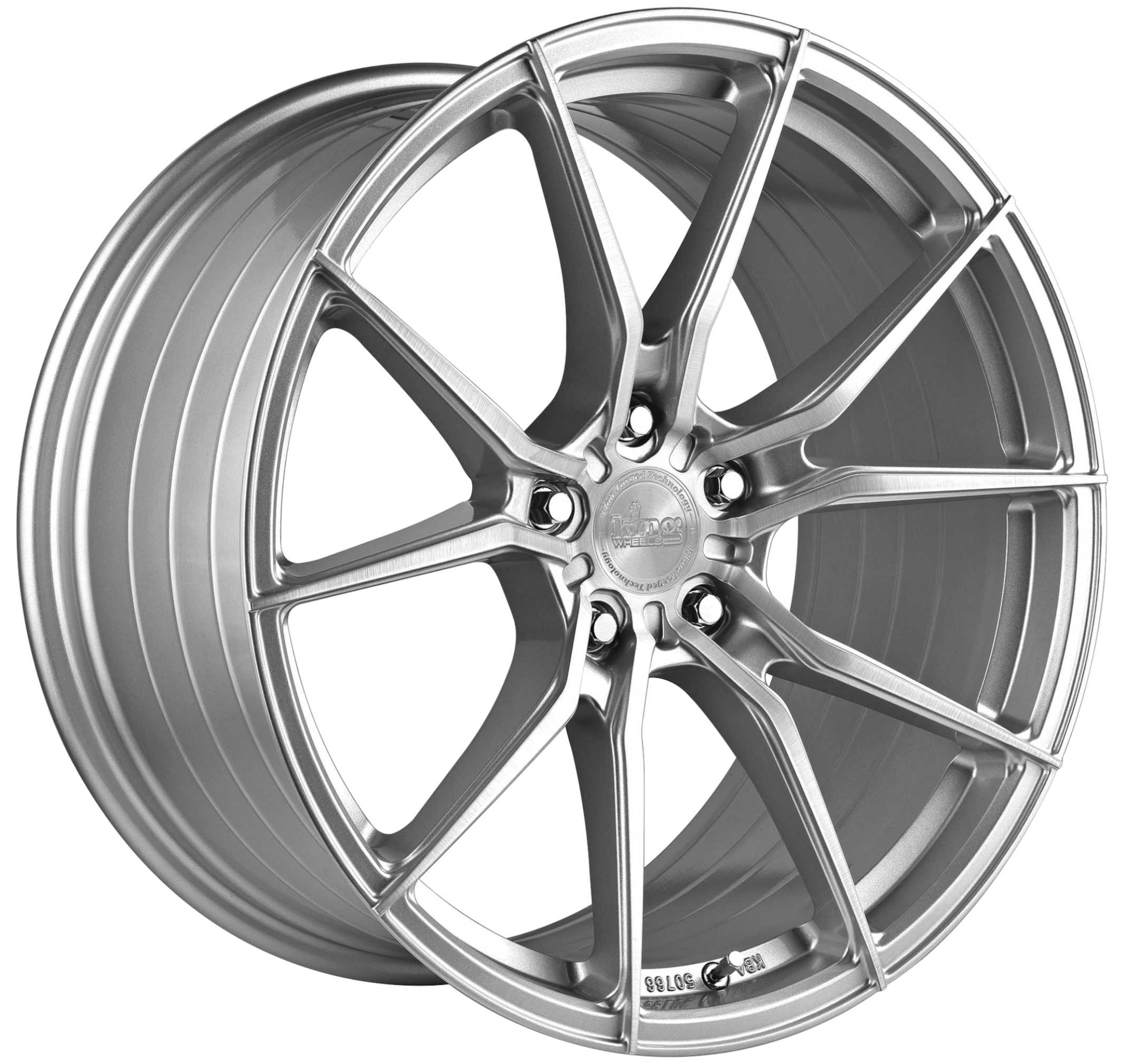 King 20x10 VENOM 5x120 SILVER BRUSHED +45