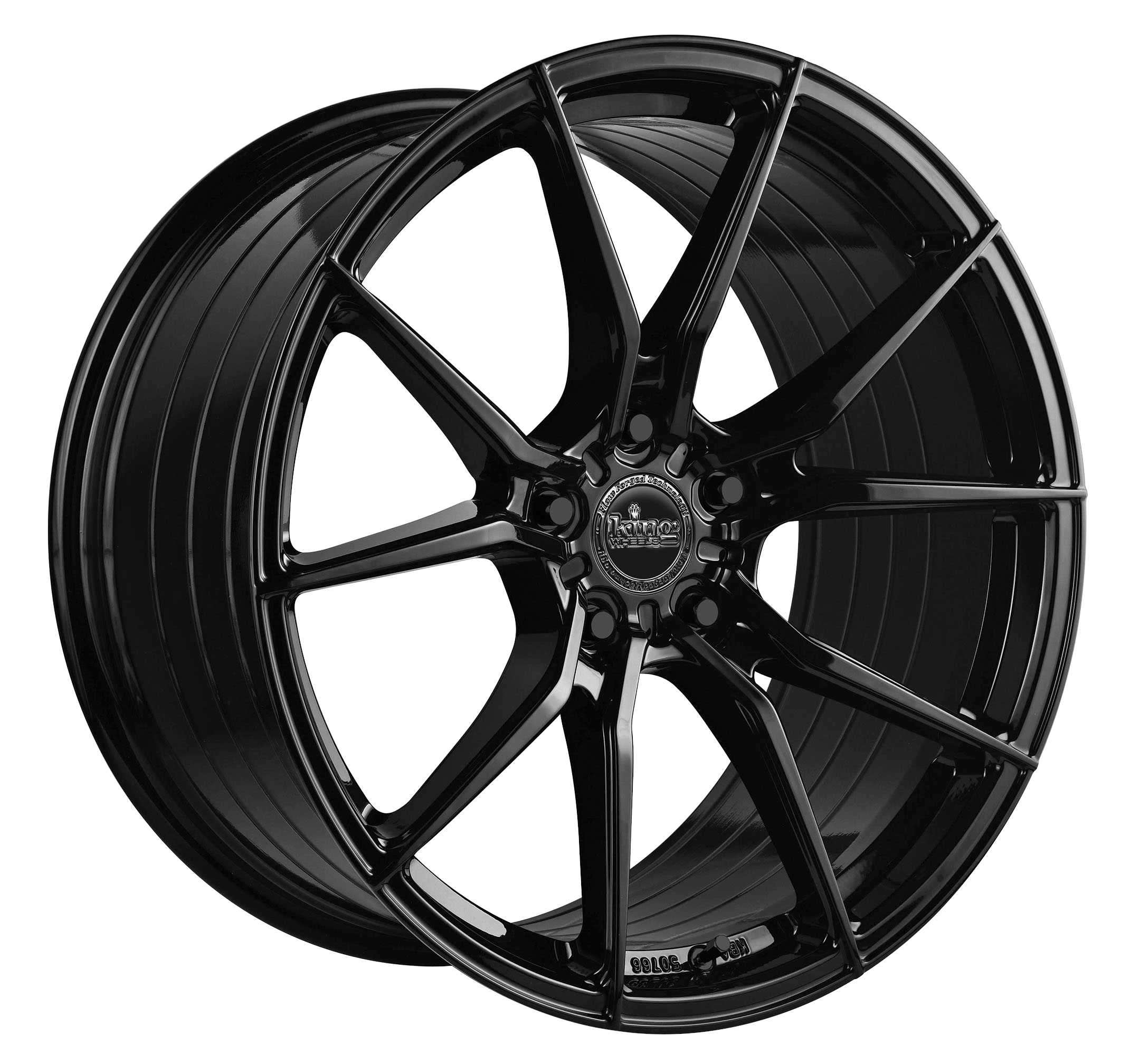 King 20x8.5 VENOM 5x114.3 BLACK GLOSS +35