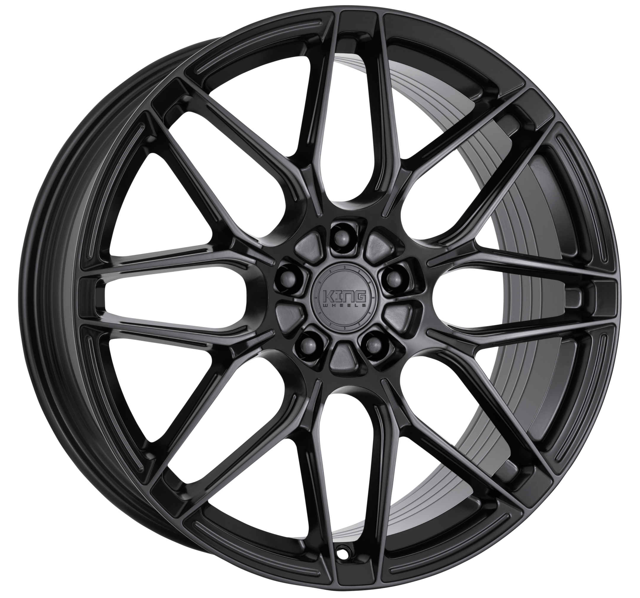 King 20x8.5 MONZA 5x114.3 SATIN BLACK +43