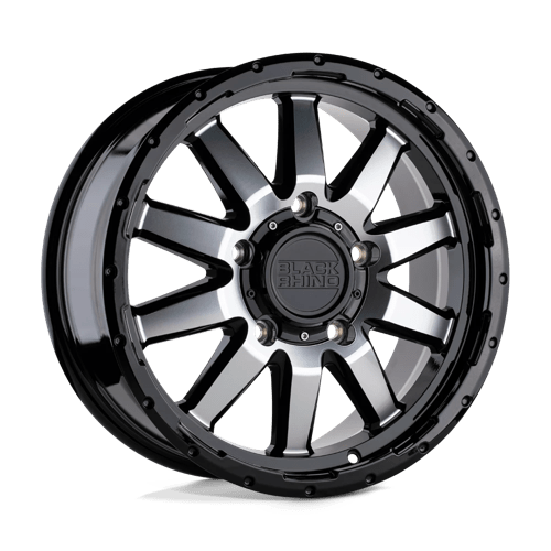 Black Rhino Hard Alloys 17X7.5 EXCURSION 6X139.7 GLOSS BLACK W/ MIRROR FACE +35