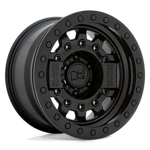 Black Rhino Hard Alloys 17X8.5 BEADLOCK 6X139.7 MATTE BLACK W/ BLACK HARDWARE -30