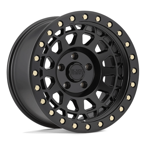 Black Rhino Hard Alloys 17X9 PRIMM 6X139.7 MATTE BLACK WITH BRASS BOLTS -12