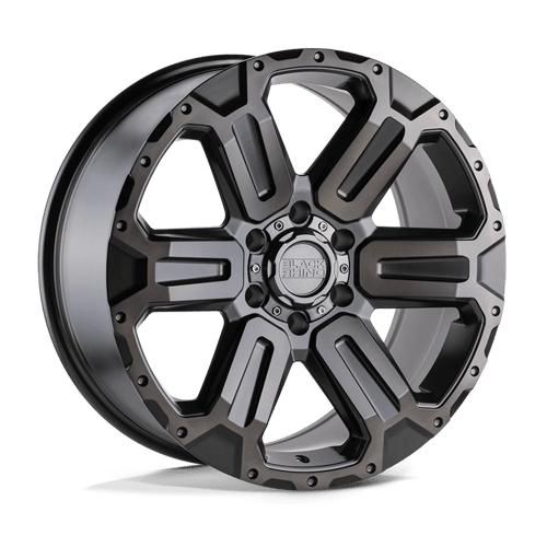 Black Rhino Hard Alloys 20X9 WANAKA 6X139.7 MATTE GUNMETAL W/ BRUSHED FACE & GUNMETAL TINT +12
