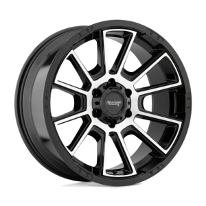 American Racing 20X9 AR933 6X139.7 GLOSS BLACK MACHINED +0