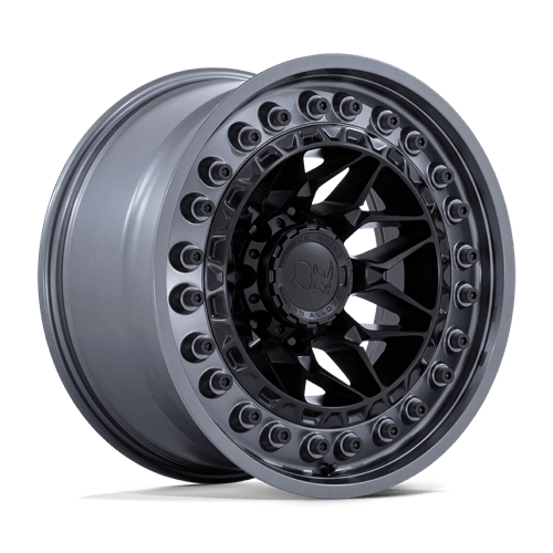 Black Rhino Hard Alloys 18X9 ALPHA 6X139.7 MATTE BLACK W/ GUNMETAL LIP +20