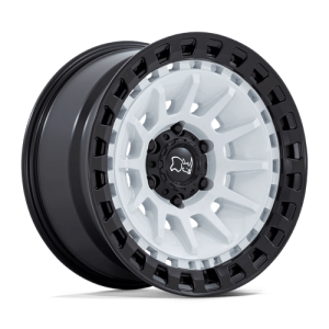 Black Rhino Hard Alloys 18X9 BARRAGE 6X139.7 GLOSS WHITE ON MATTE BLACK +0