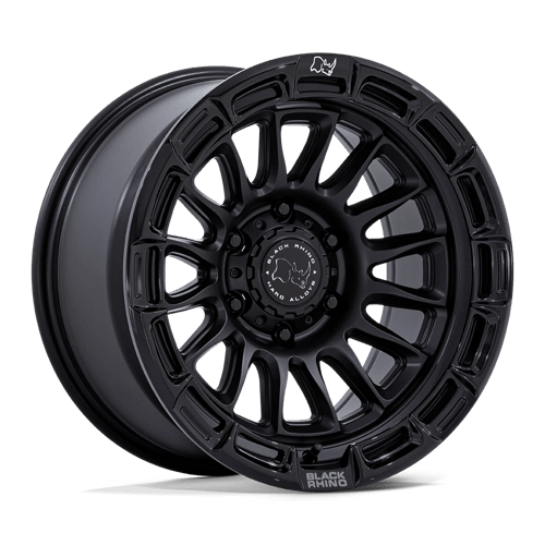 Black Rhino Hard Alloys 17X9 RIVAL 6X139.7 MATTE BLACK W/ GLOSS BLACK LIP -12