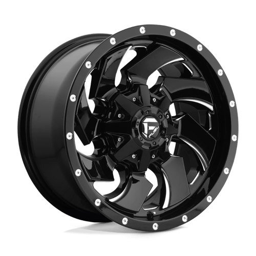Fuel 1PC 20X9 CLEAVER 5X5.5/150 GLOSS BLACK MILLED +20