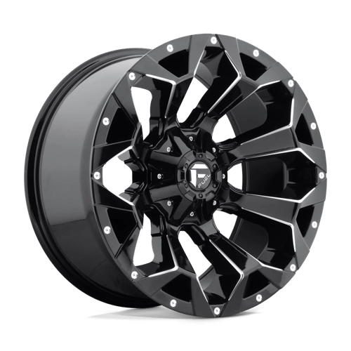 Fuel 1PC 17X9 ASSAULT 5X4.5/5.0 GLOSS BLACK MILLED -12