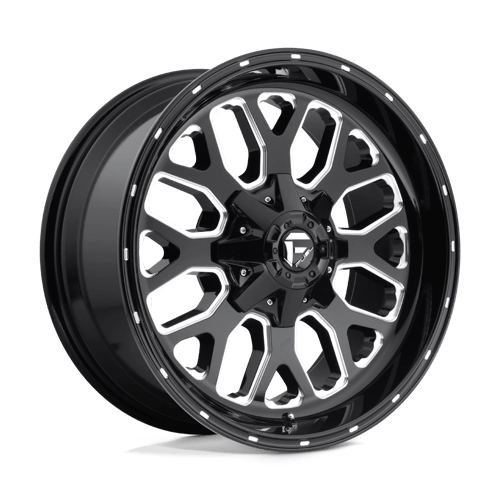 Fuel 1PC 20X10 TITAN 8X165.1 GLOSS BLACK MILLED -18