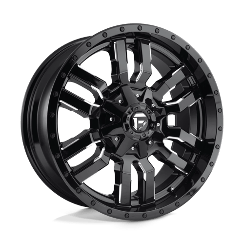 Fuel 1PC 20X9 SLEDGE 6X135/5.5 GLOSS BLACK MILLED +1