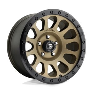 wheelpros-d60017858350.png Fuel 1PC 17X8.5 VECTOR 6X139.7 MATTE BRONZE BLACK BEAD RING +7