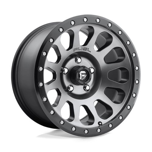 Fuel 1PC 17X8.5 VECTOR 5X120 MATTE GUN METAL BLACK BEAD RING +20