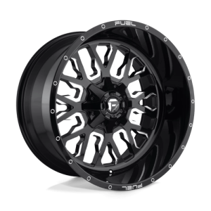 Fuel 1PC 20X9 STROKE 8X180 GLOSS BLACK MILLED +20
