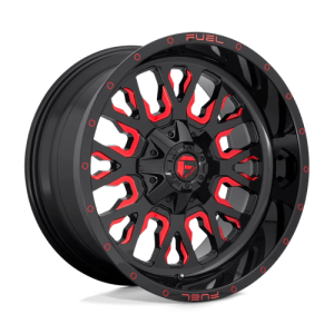 wheelpros-d61218909857.png Fuel 1PC 18X9 STROKE 6X135/5.5 GLOSS BLACK RED TINTED CLEAR +20