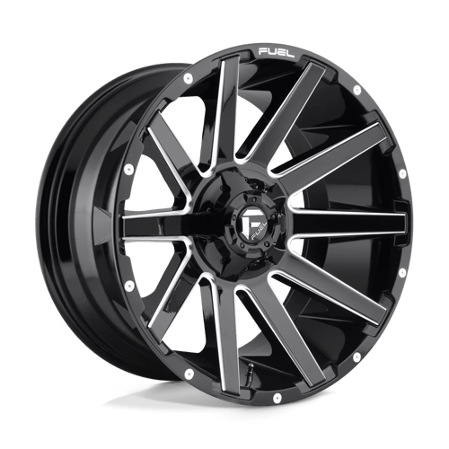 Fuel 1PC 20X10 CONTRA 8X170 GLOSS BLACK MILLED -18