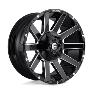 wheelpros-d61520901850.png Fuel 1PC 20X9 CONTRA 8X180 GLOSS BLACK MILLED +1