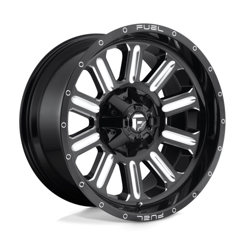 Fuel 1PC 20X10 HARDLINE 8X170 GLOSS BLACK MILLED -18