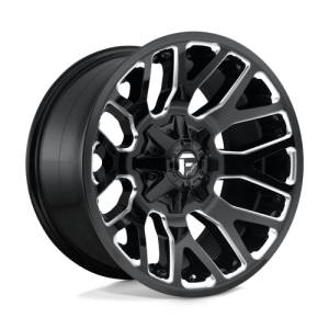 Fuel 1PC 20X9 WARRIOR 6X135/5.5 GLOSS BLACK MILLED +1