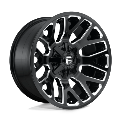 Fuel 1PC 20X9 WARRIOR 6X135/5.5 GLOSS BLACK MILLED +1