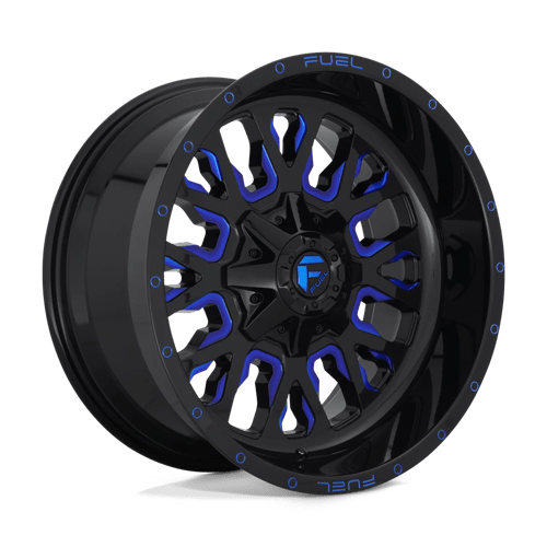 Fuel 1PC 18X9 STROKE 6X135/5.5 GLOSS BLACK BLUE TINTED CLEAR +1