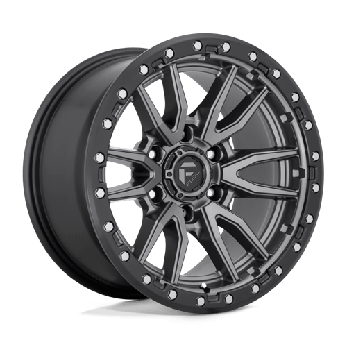 Fuel 1PC 18X9 REBEL 5X150 MATTE GUN METAL BLACK BEAD RING +20