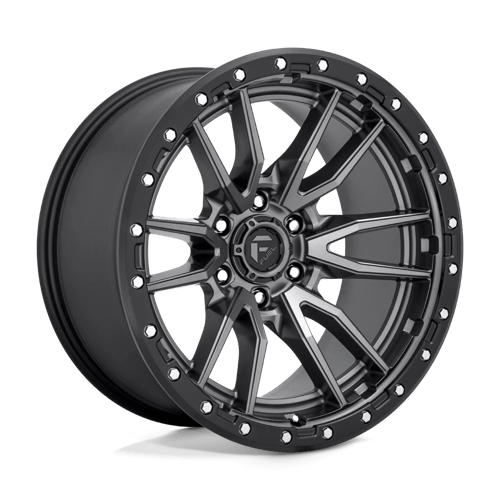 Fuel 1PC 20X10 REBEL 6X139.7 MATTE GUN METAL BLACK BEAD RING -18