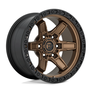 Fuel 1PC 17X9 KICKER 6X139.7 MATTE BRONZE BLACK BEAD RING +1