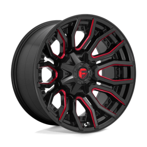 wheelpros-d71220001747.png Fuel 1PC 20X10 RAGE 8X170 GLOSS BLACK RED TINTED CLEAR -18