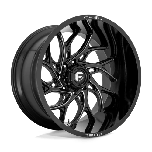 Fuel 1PC 22X10 RUNNER 5X127 GLOSS BLACK MILLED -18