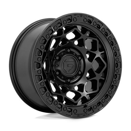 Fuel 1PC 17X9 UNIT 5X127 MATTE BLACK W/ MATTE BLACK RING -12
