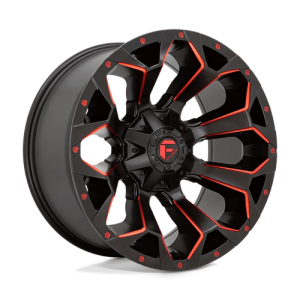 wheelpros-d78720908257.png Fuel 1PC 20X9 ASSAULT 8X165.1 MATTE BLACK RED MILLED +20