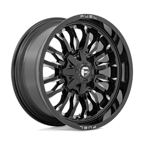 Fuel 1PC 20X9 ARC 8X180 GLOSS BLACK MILLED +1