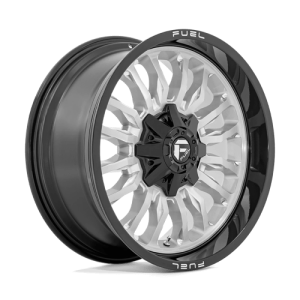 wheelpros-d79820908250.png Fuel 1PC 20X9 ARC 8X165.1 SILVER BRUSHED FACE W/ MILLED BLACK LIP +1