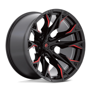 wheelpros-d82322207547.png Fuel 1PC 22X12 FLAME 5X127 GLOSS BLACK MILLED W/ CANDY RED -44