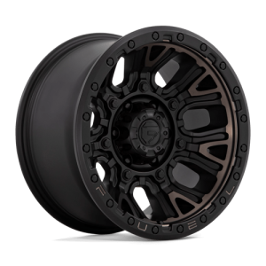 Fuel 1PC 17X9 TRACTION 6X139.7 MATTE BLACK W/ DOUBLE DARK TINT -12