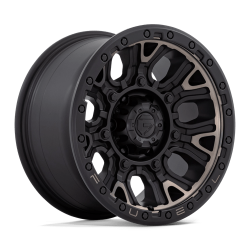 Fuel 1PC 17X9 TRACTION 6X139.7 MATTE BLACK W/ DOUBLE DARK TINT +1